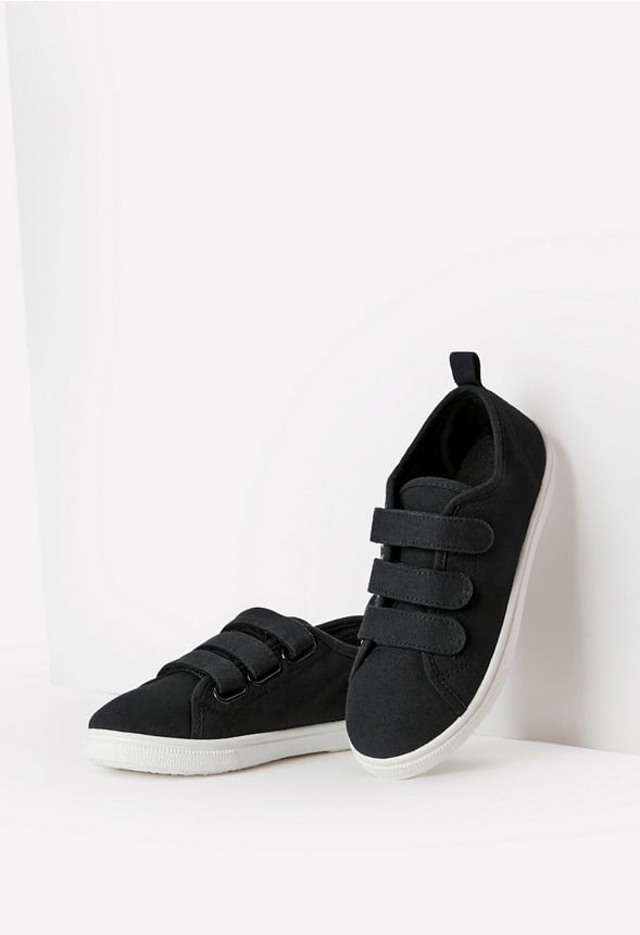Multi-Strap Sneaker Black