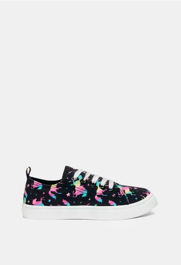 Unicorn Bright Lace Up Sneaker Black
