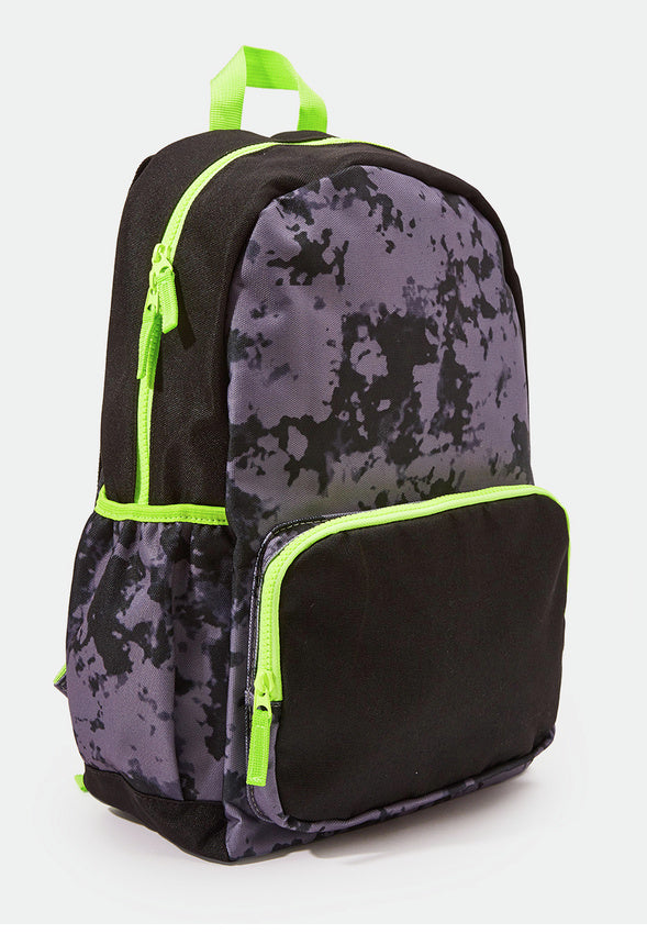 Tie Dye Backpack Black