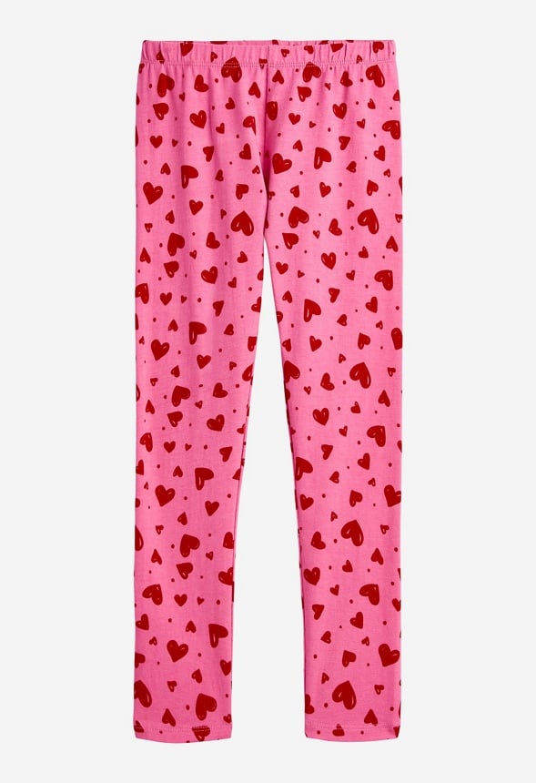 Mini Hearts Legging Pink Hearts