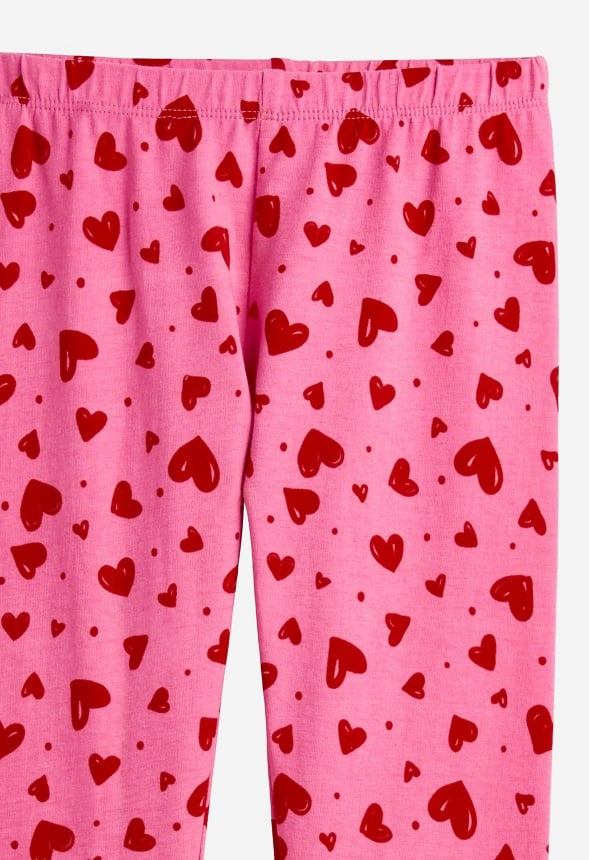 Mini Hearts Legging Pink Hearts