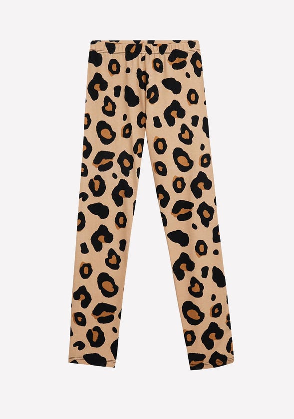 Leopard Print Legging Tan