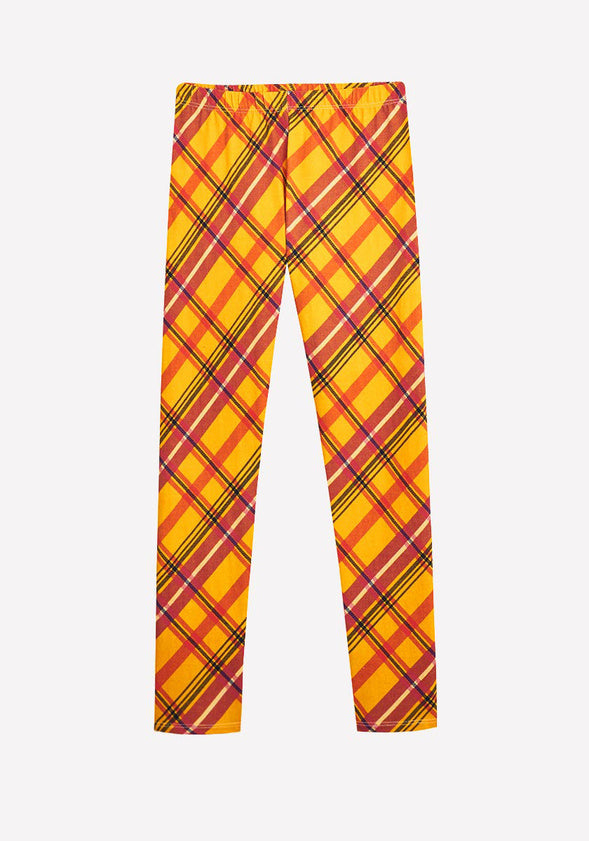 Harvest Plaid Legging Yellow Plaid