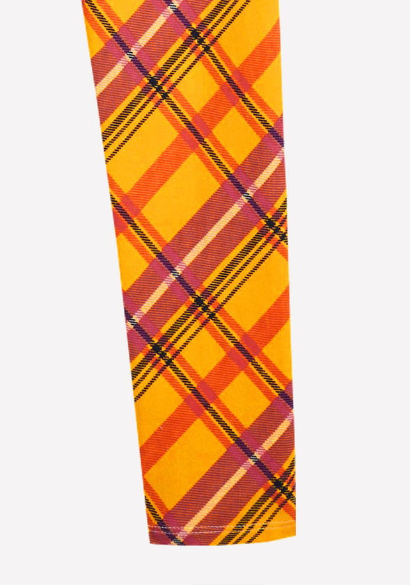 Harvest Plaid Legging Yellow Plaid