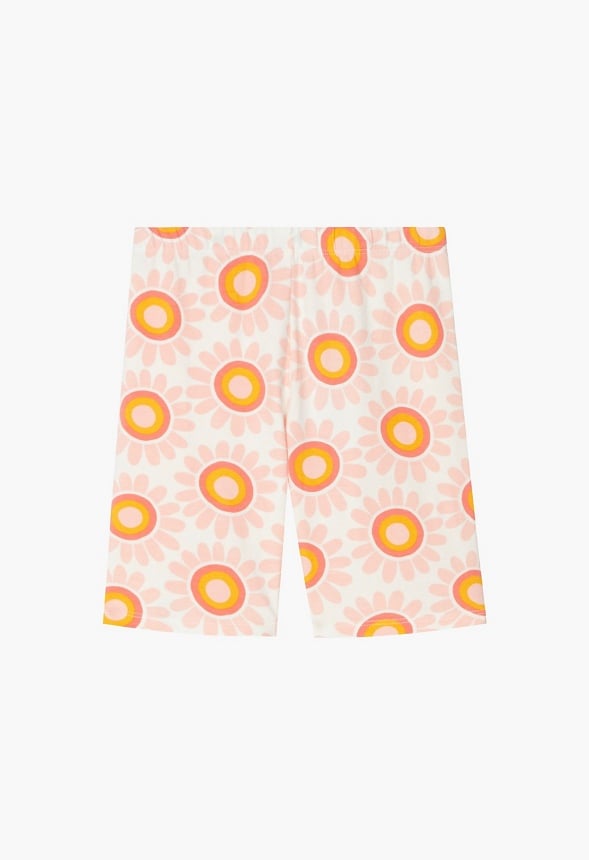Sunny Flower Bike Short Yellow
