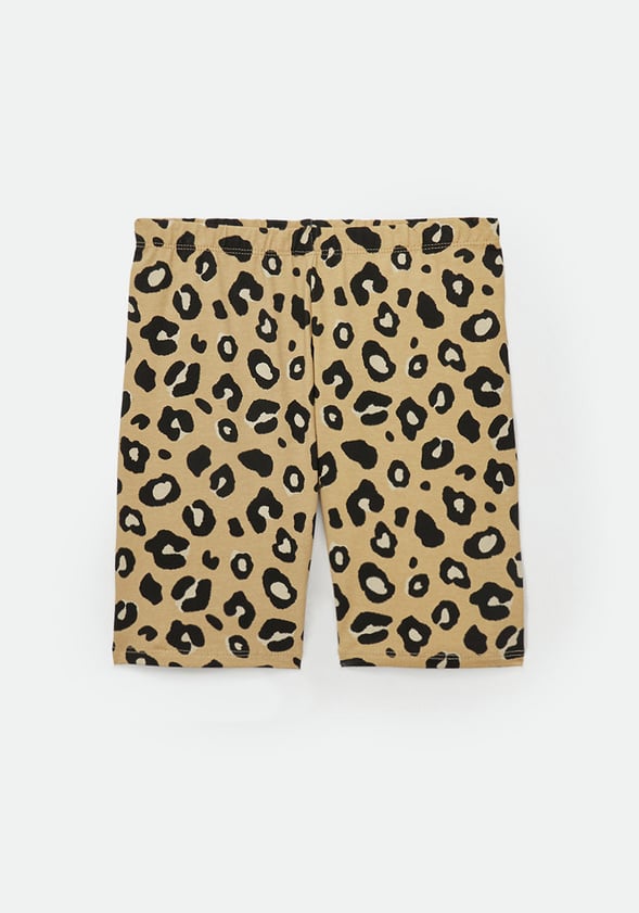 Classic Cheetah Bike Short Tan