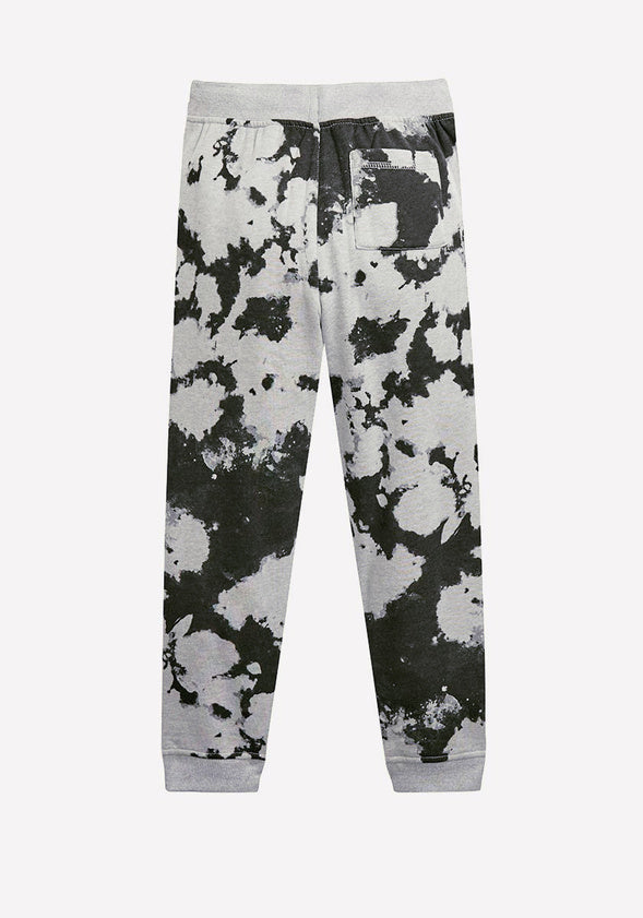 Tie Dye Fleece Jogger Grey