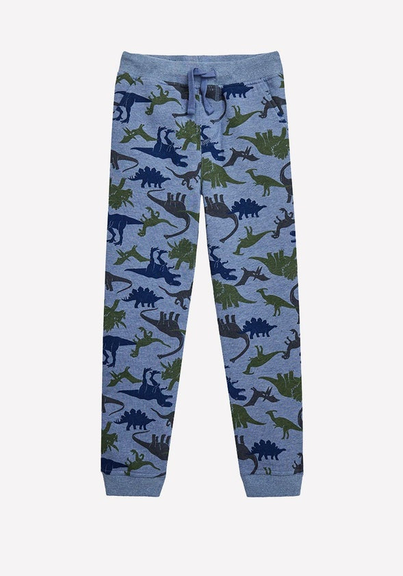 Dinosaur Fleece Jogger Blue
