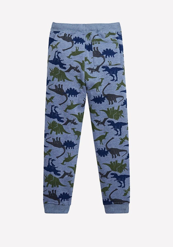Dinosaur Fleece Jogger Blue