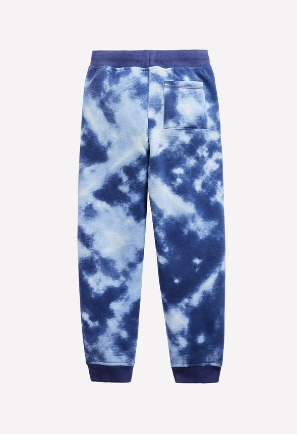 Tie Dye Fleece Jogger Blue