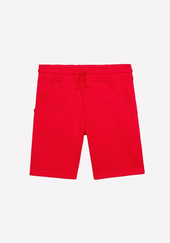 Pull On Fleece Short Red