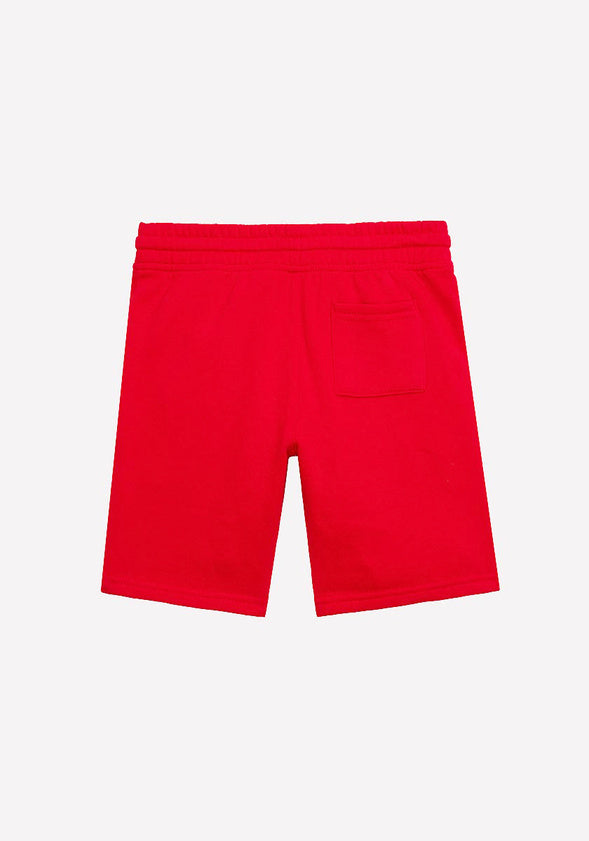 Pull On Fleece Short Red