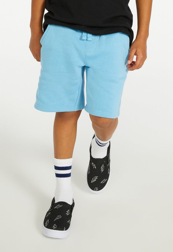 Pull On Fleece Short Blue