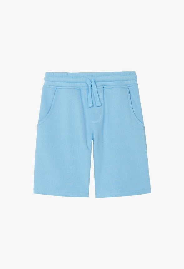 Pull On Fleece Short Blue