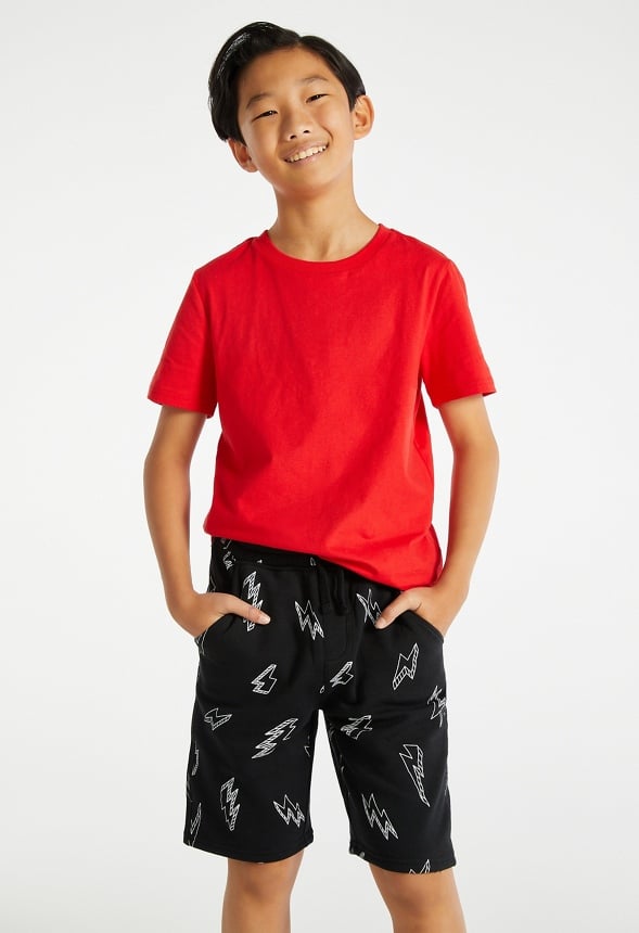 Lightning Fleece Short Black