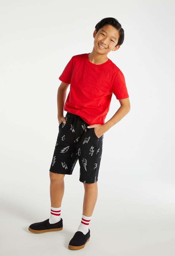 Lightning Fleece Short Black
