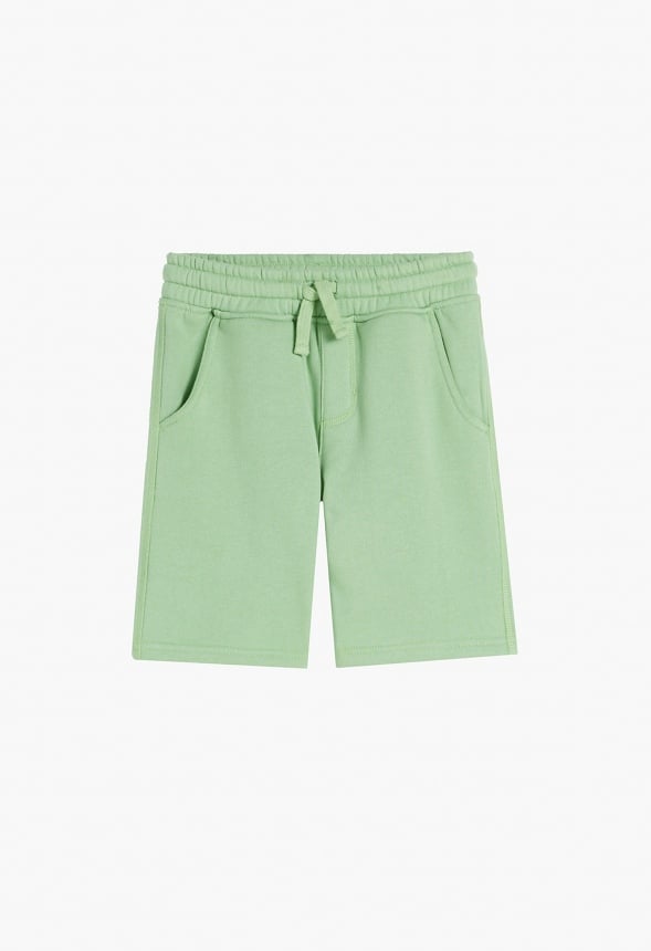 Pull On Fleece Short Light Green