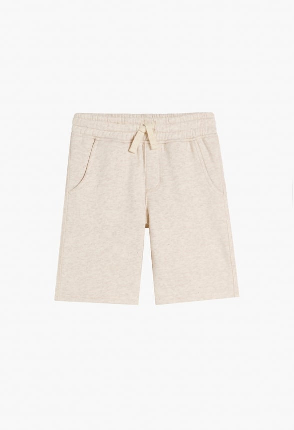 Pull On Fleece Short Oatmeal
