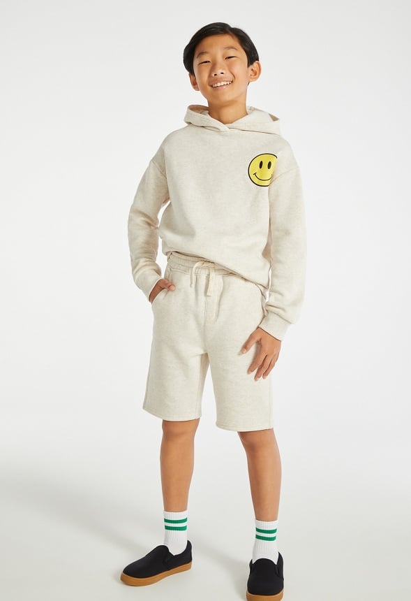 Pull On Fleece Short Oatmeal