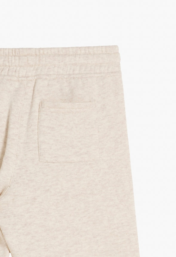 Pull On Fleece Short Oatmeal