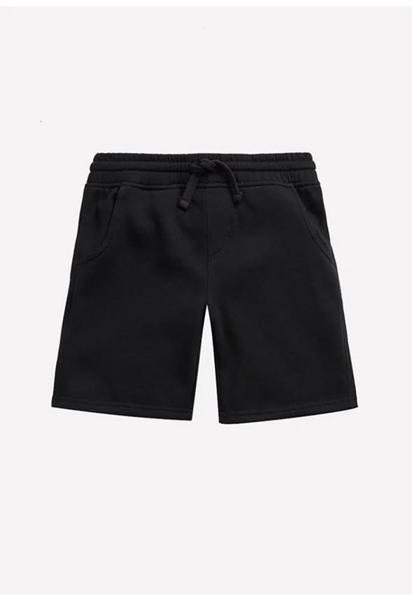 Pull On Fleece Short Black
