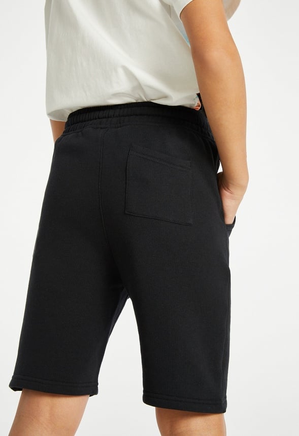 Pull On Fleece Short Black