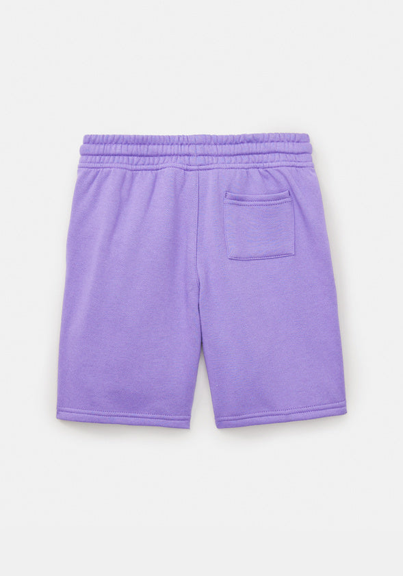 Pull On Fleece Short Purple