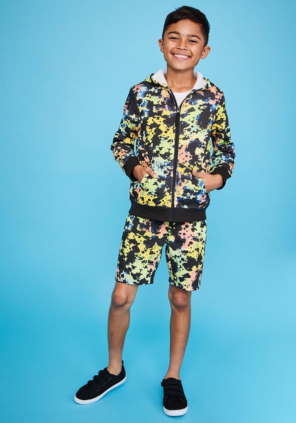 Tie Dye Fleece Short Tie Dye