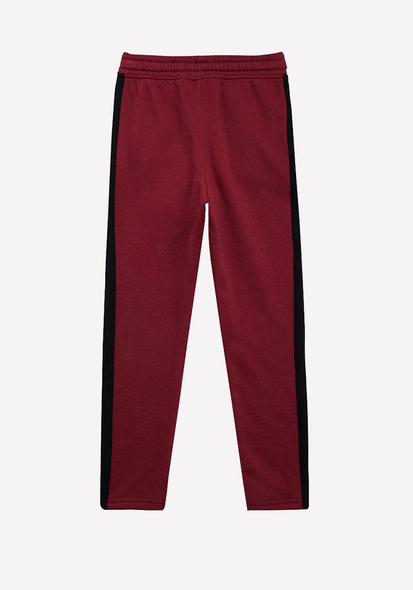 Side Stripe Sweatpant Burgundy