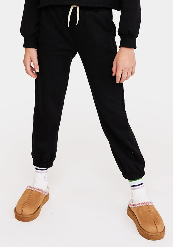 Basic Fleece Jogger Black
