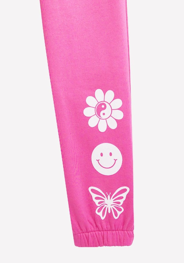 Icon Fleece Jogger Hot Pink
