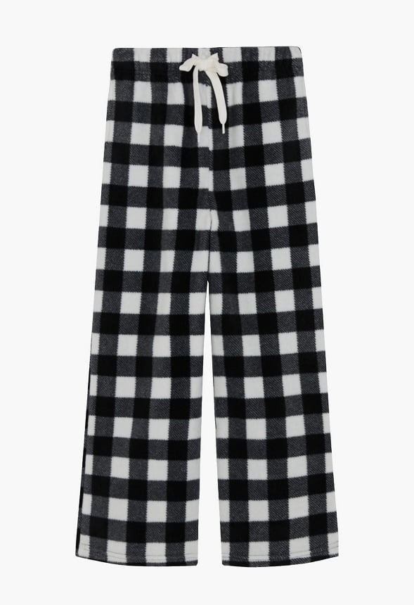 Wide Leg Lounge Pants Black & White
