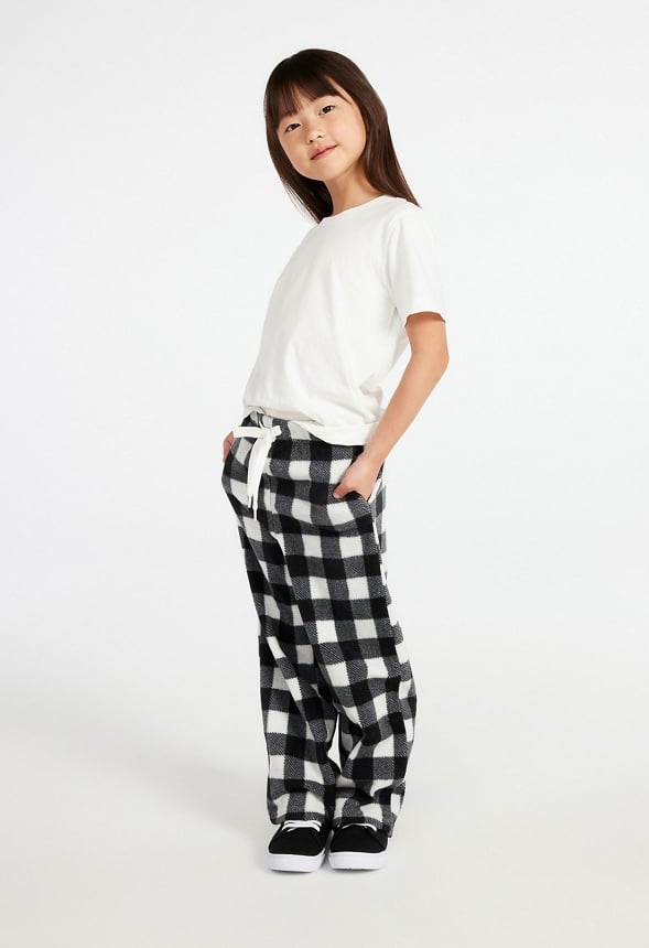 Wide Leg Lounge Pants Black & White