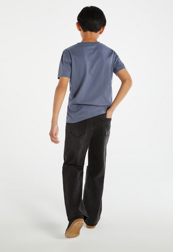 Relaxed Destructed Jean Black