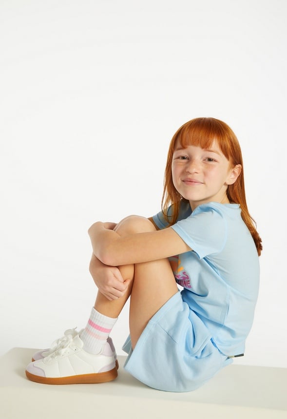 Fleece Pull On Shorts Blue