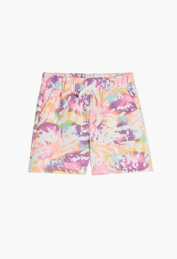 Fleece Pull On Printed Shorts Multi