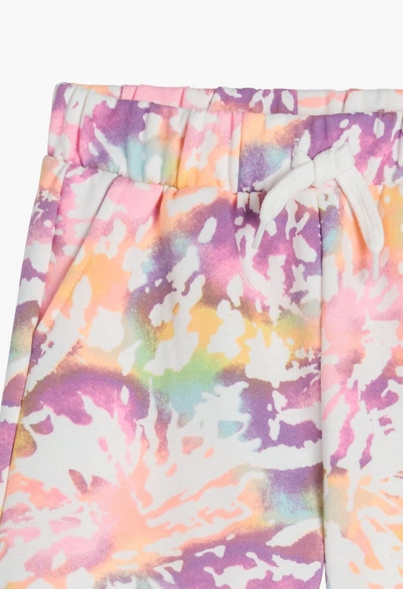 Fleece Pull On Printed Shorts Multi