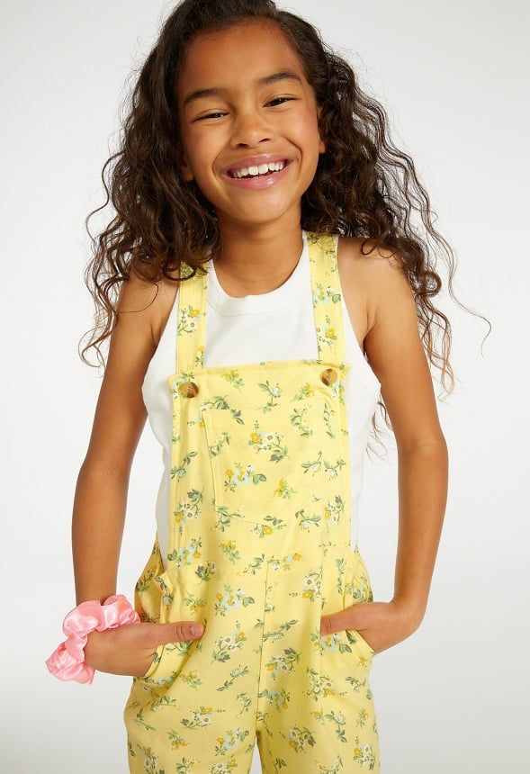 Straight Leg Soft Overall Yellow