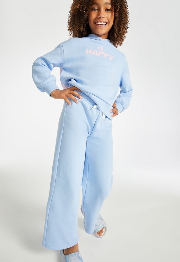 Wide Leg Sweatpants Periwinkle