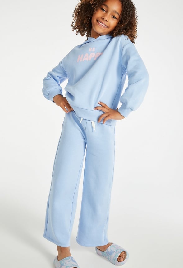 Wide Leg Sweatpants Periwinkle