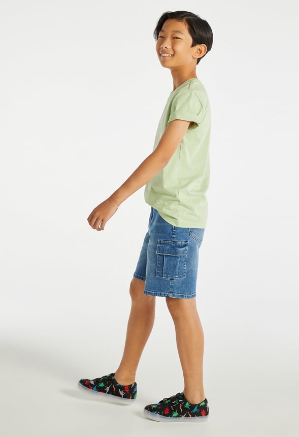 Denim Cargo Short Medium Wash