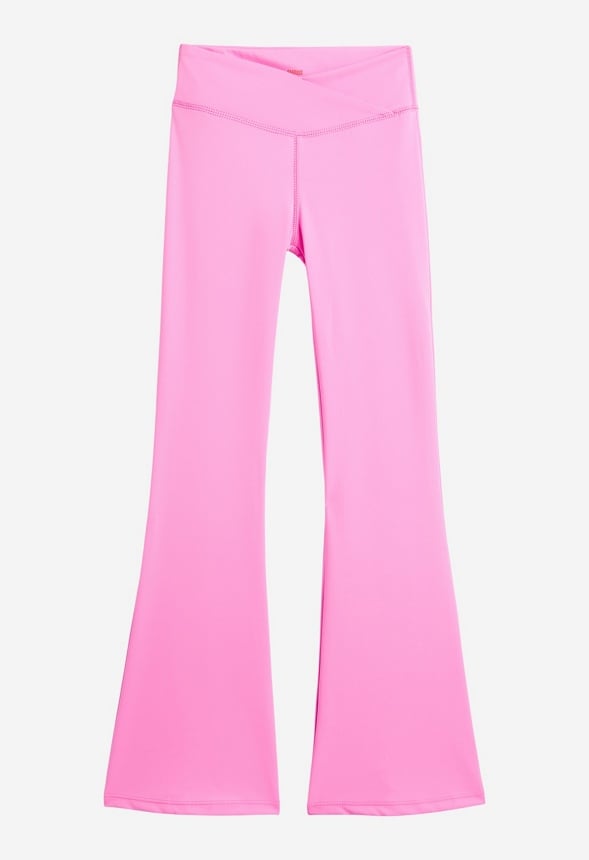 Cross Over Flare Active Pant Pink