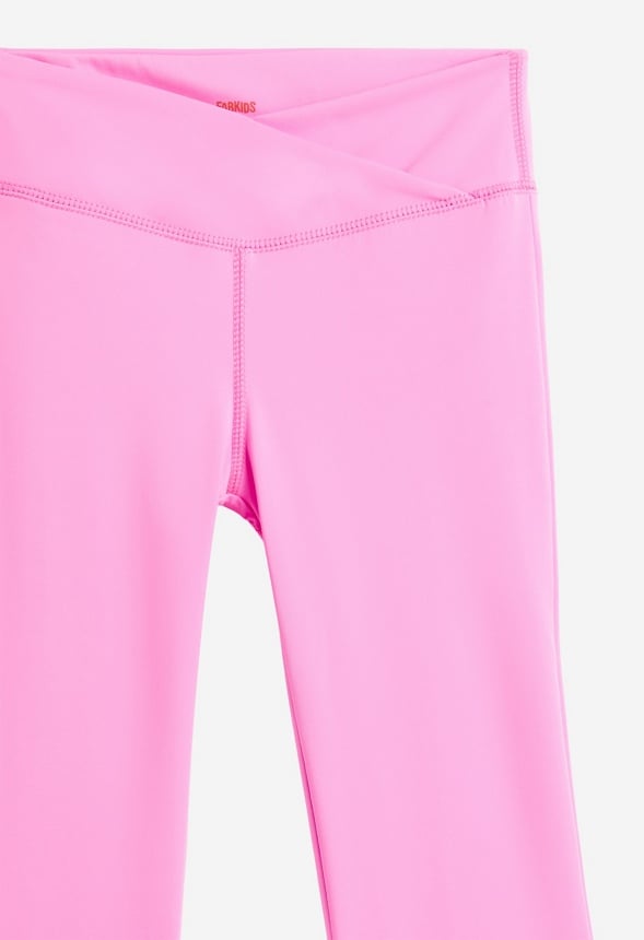 Cross Over Flare Active Pant Pink
