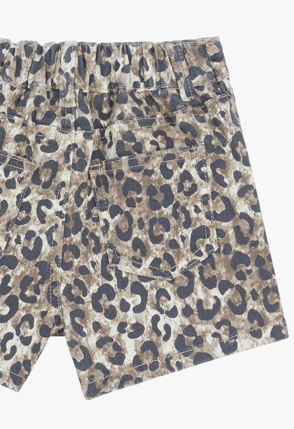 Front Pocket Wrap Skort Brown