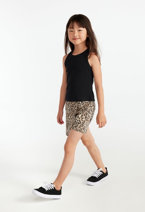 Front Pocket Wrap Skort Brown