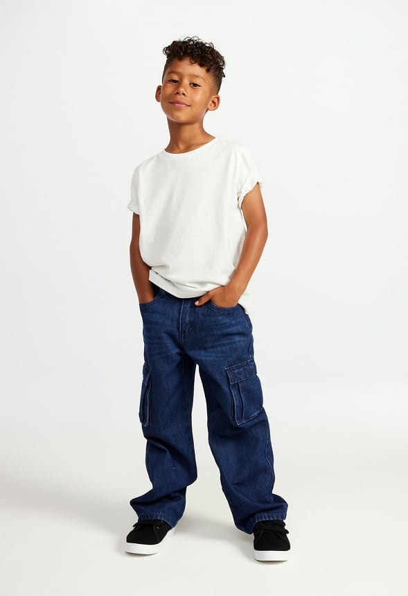 Relaxed Cargo Jean Blue