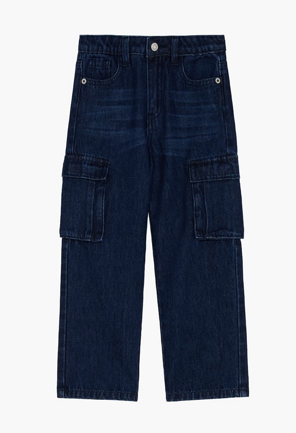 Relaxed Cargo Jean Blue