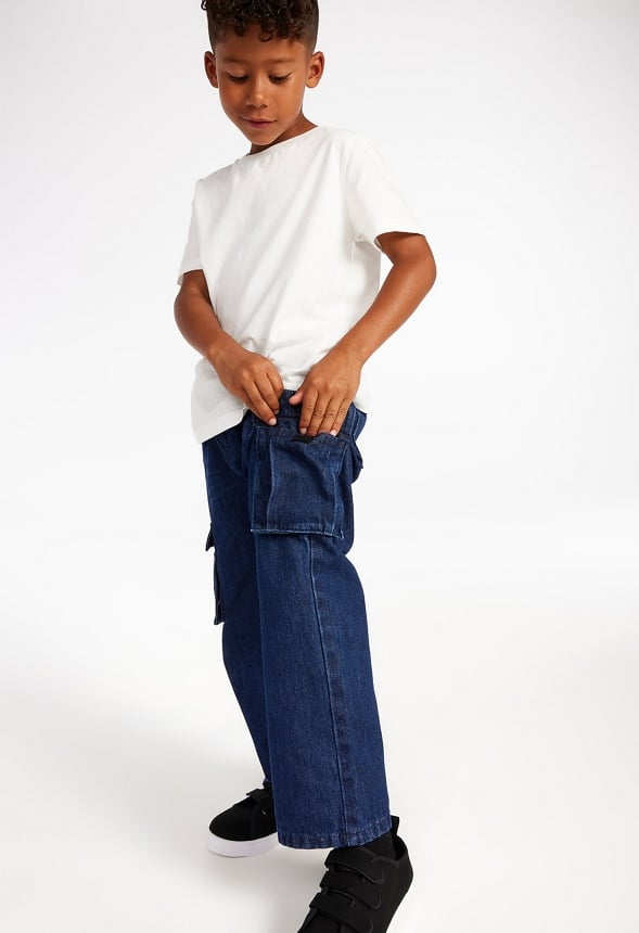 Relaxed Cargo Jean Blue