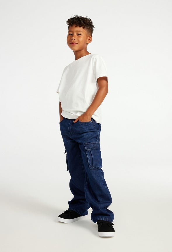 Relaxed Cargo Jean Blue