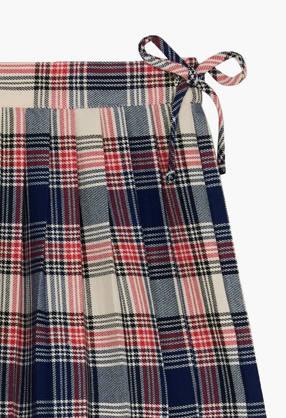 Mini Pleated Skirt Red